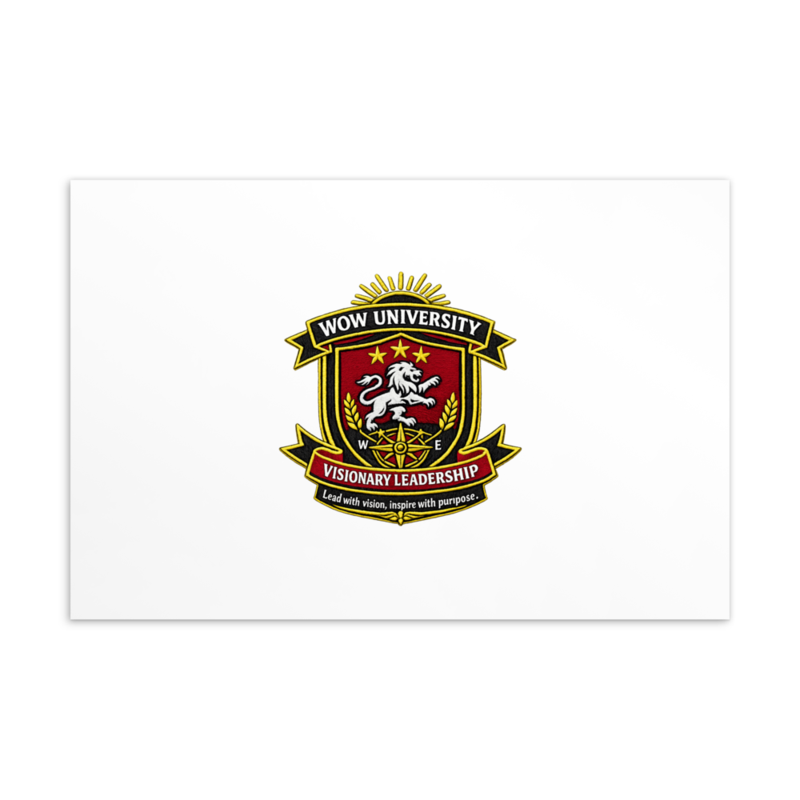 WOWU VisionaryLeadership badge Postcard