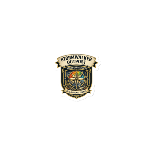 WOW University | Stormwalker Outpost WOWU compass badge | Die-Cut Magnet