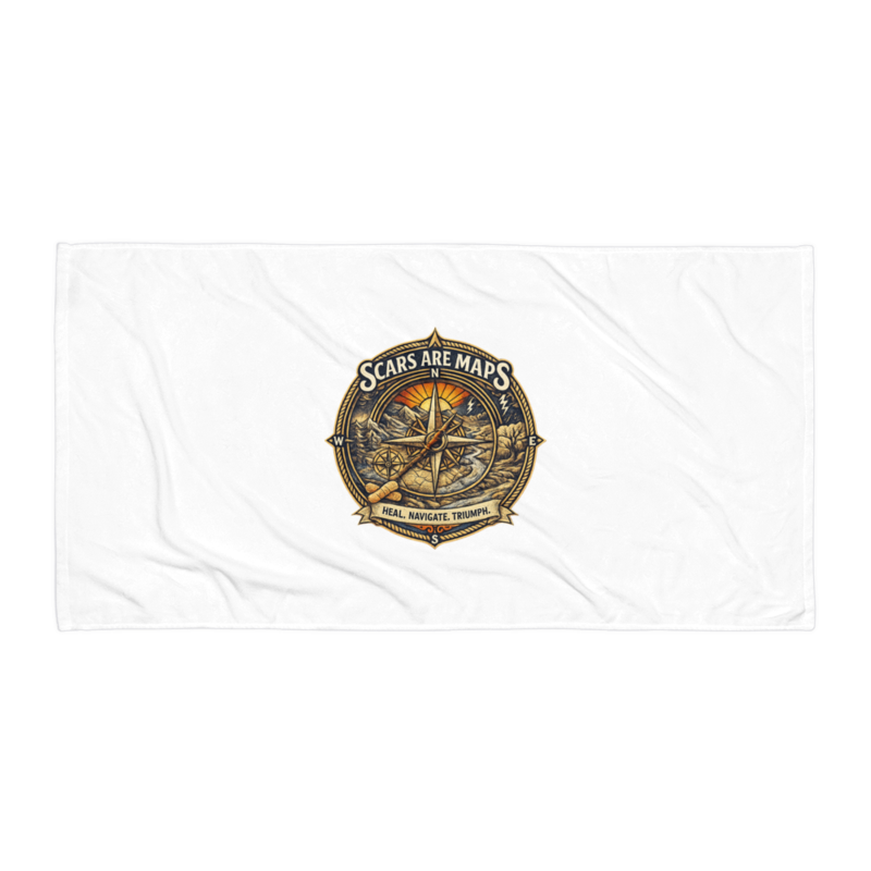 Stormwalker ScarsAreMaps medallion Beach Towel