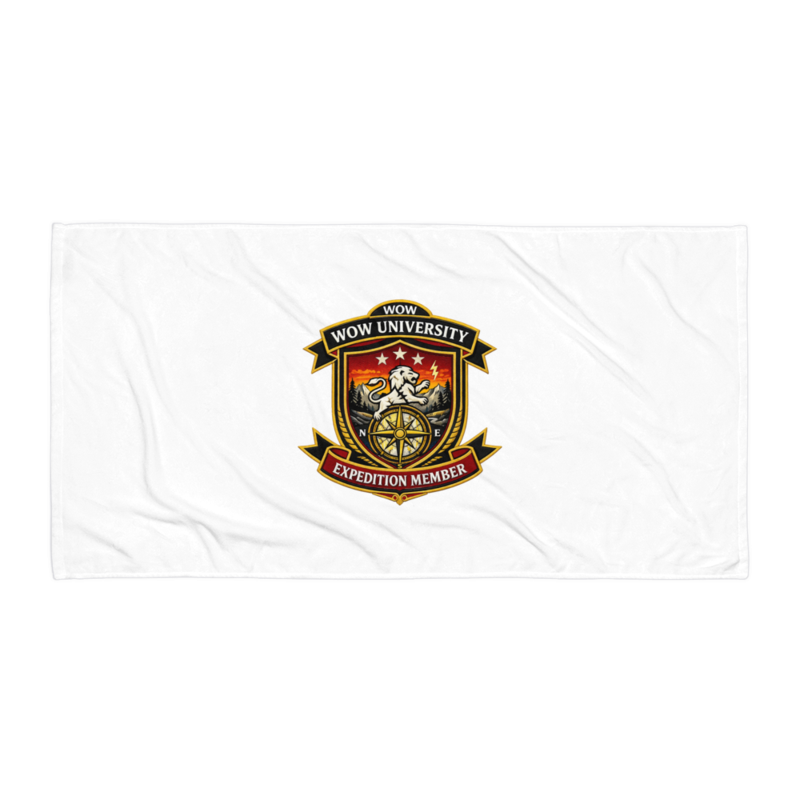 WOWU ExpeditionMember badge Beach Towel