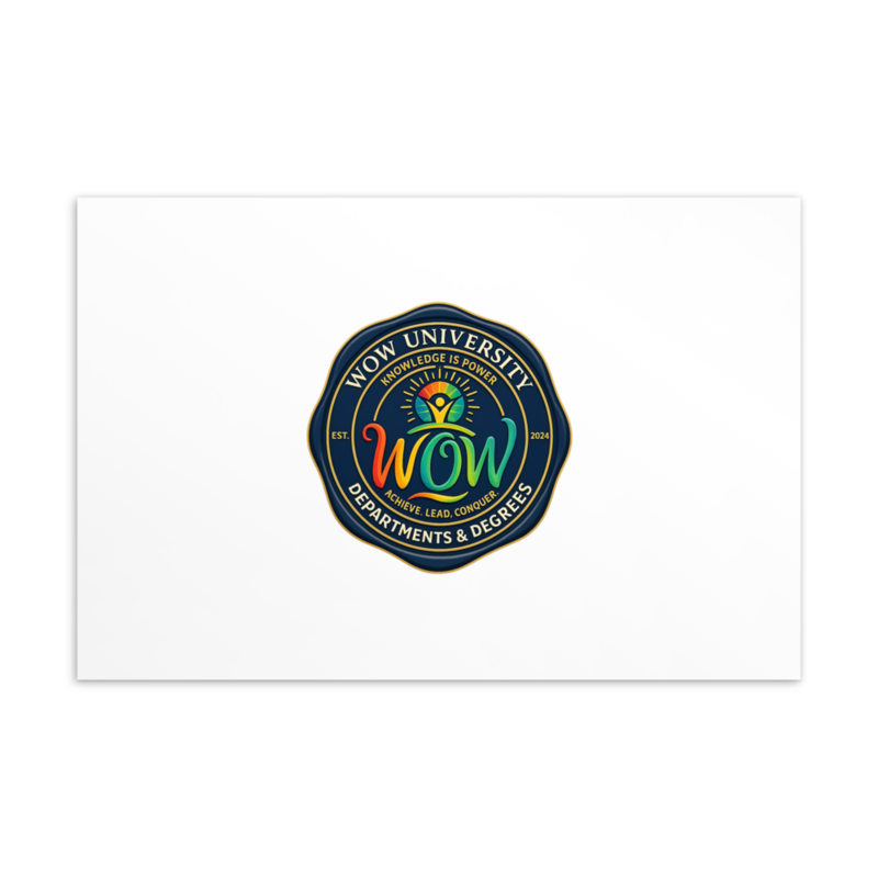 WOWU DepartmentsDegrees medallion Postcard