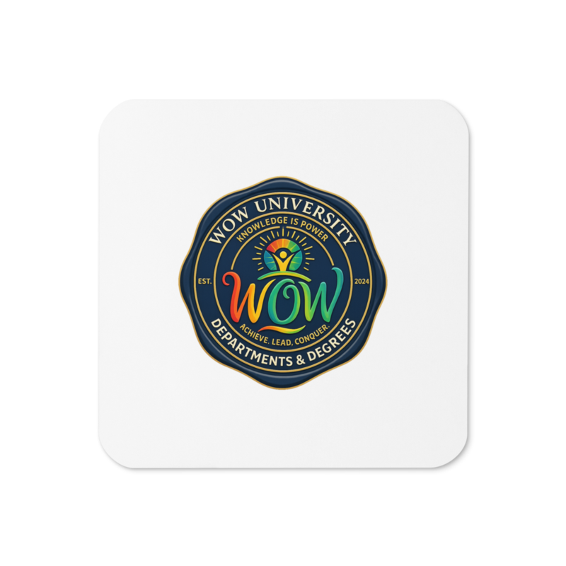 WOWU DepartmentsDegrees medallion Cork Coaster