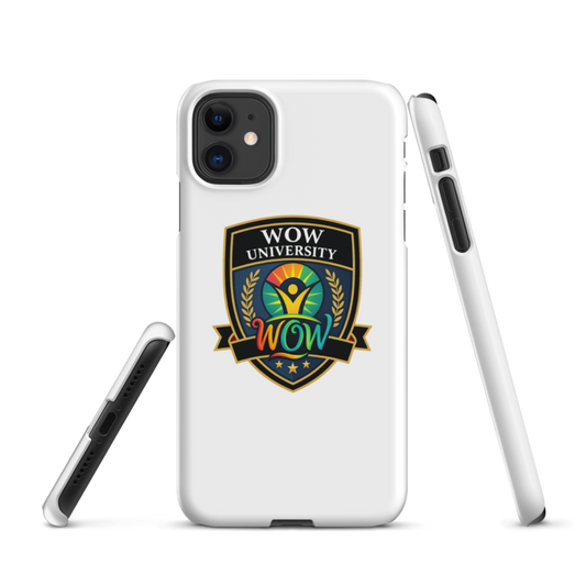 WOW University | WOWU Core badge | iPhone Snap Case