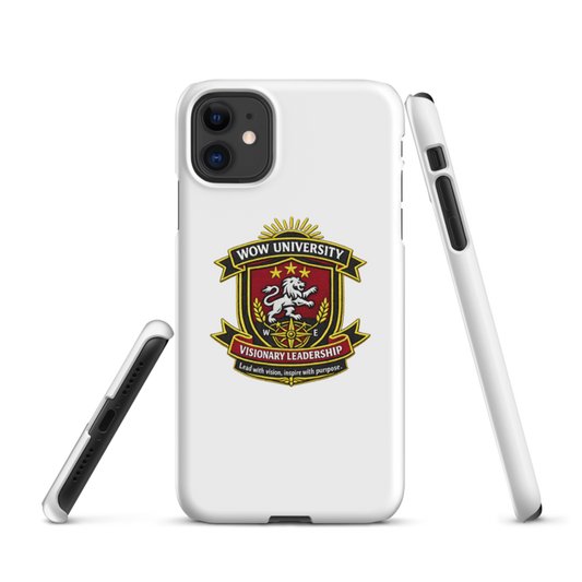 WOW University | WOWU VisionaryLeadership badge | iPhone Snap Case