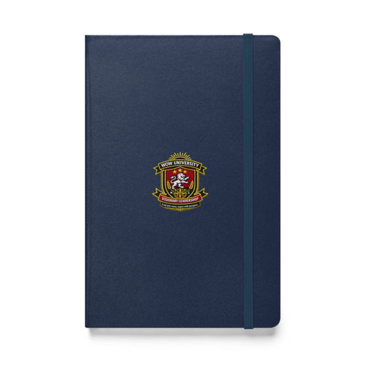 WOWU VisionaryLeadership badge Hardcover Notebook