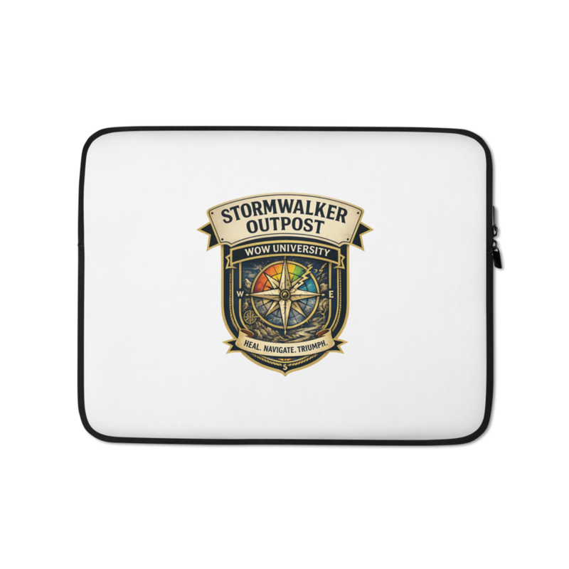 Stormwalker Outpost WOWU compass badge Laptop Sleeve
