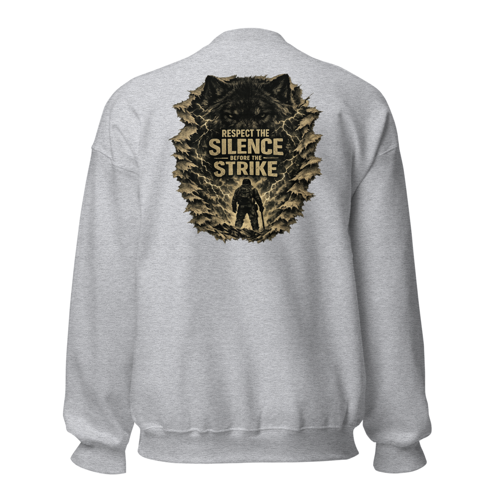 Stormwalker Outpost — Scars Are Maps Crewneck — Back (Sport Grey)