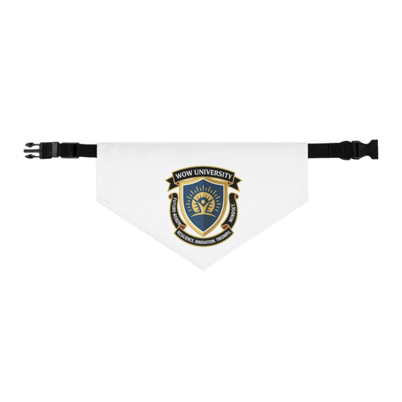 WOWU FutureReadyMindset badge Pet Bandana