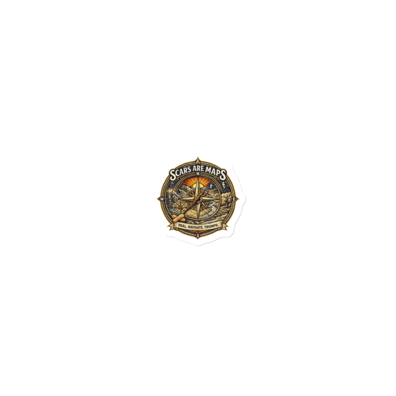 Stormwalker ScarsAreMaps medallion Die-Cut Magnet