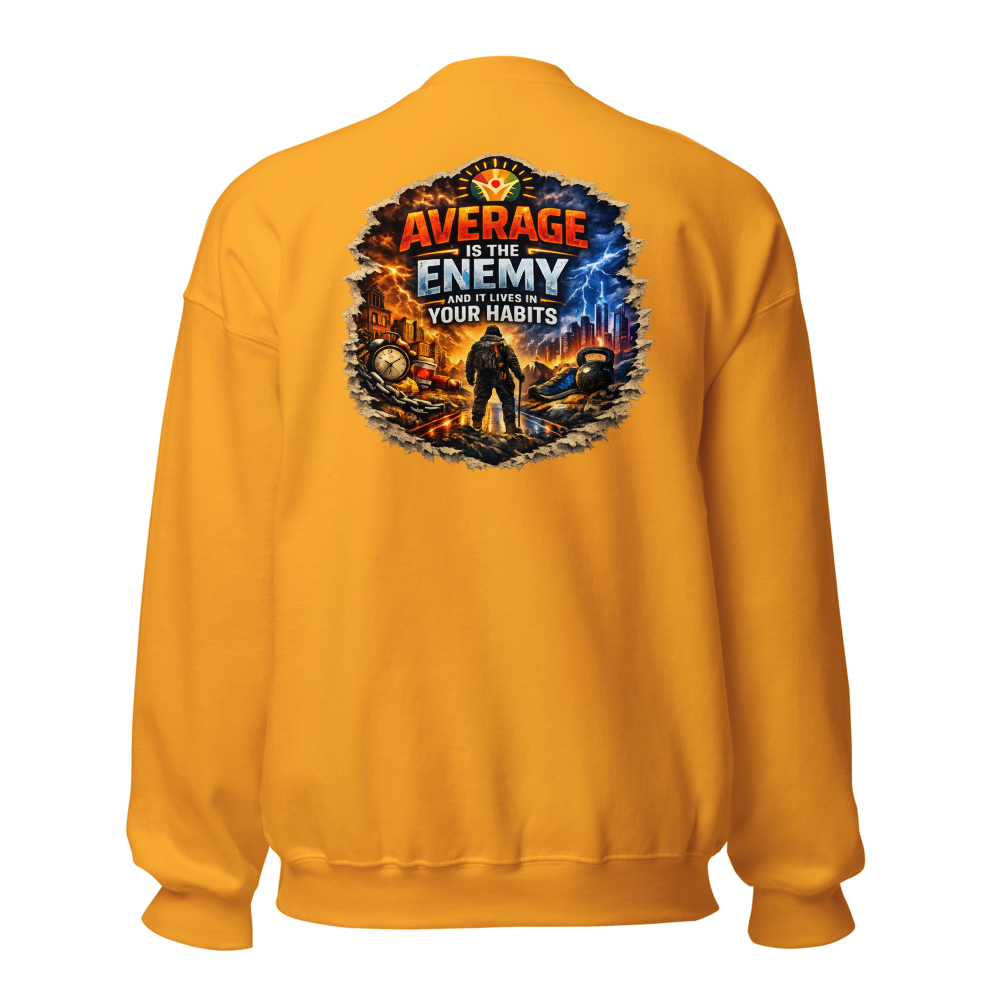 WOW University — Core Crest Crewneck — Back (Gold)