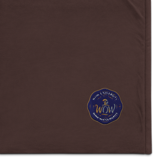 WOW with Obet — Embroidered Sherpa Blanket