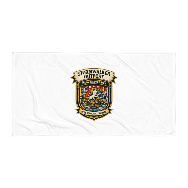 Stormwalker Outpost badge Beach Towel