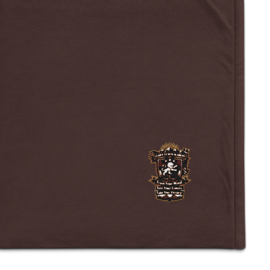 Positive Productive Purposeful — Embroidered Sherpa Blanket