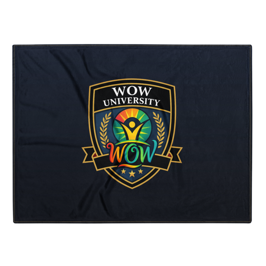 WOW University | WOWU Core badge | Throw Blanket