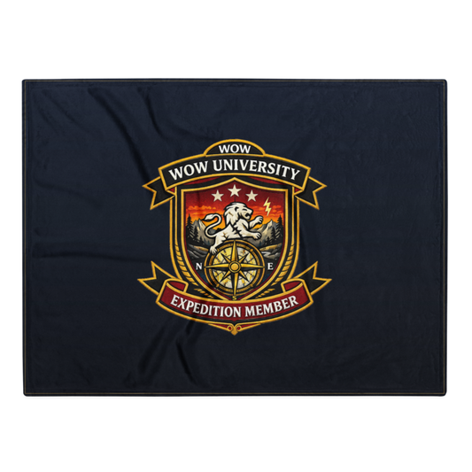 WOW University | WOWU ExpeditionMember badge | Throw Blanket