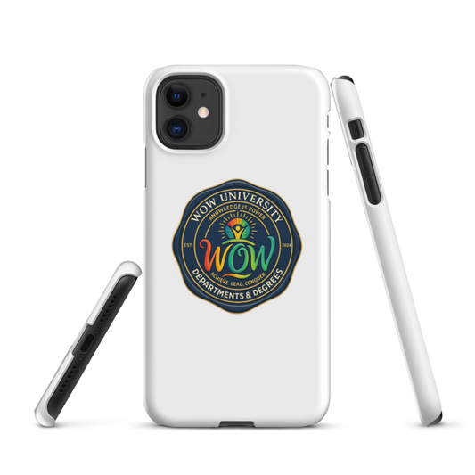 WOW University | WOWU DepartmentsDegrees medallion | iPhone Snap Case