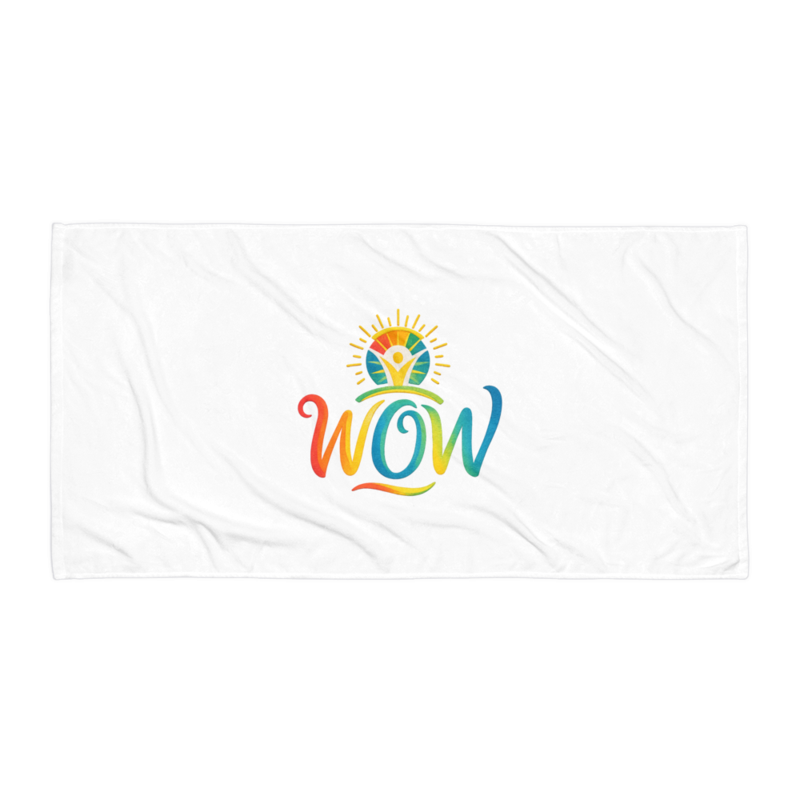 WOW Core logo Beach Towel