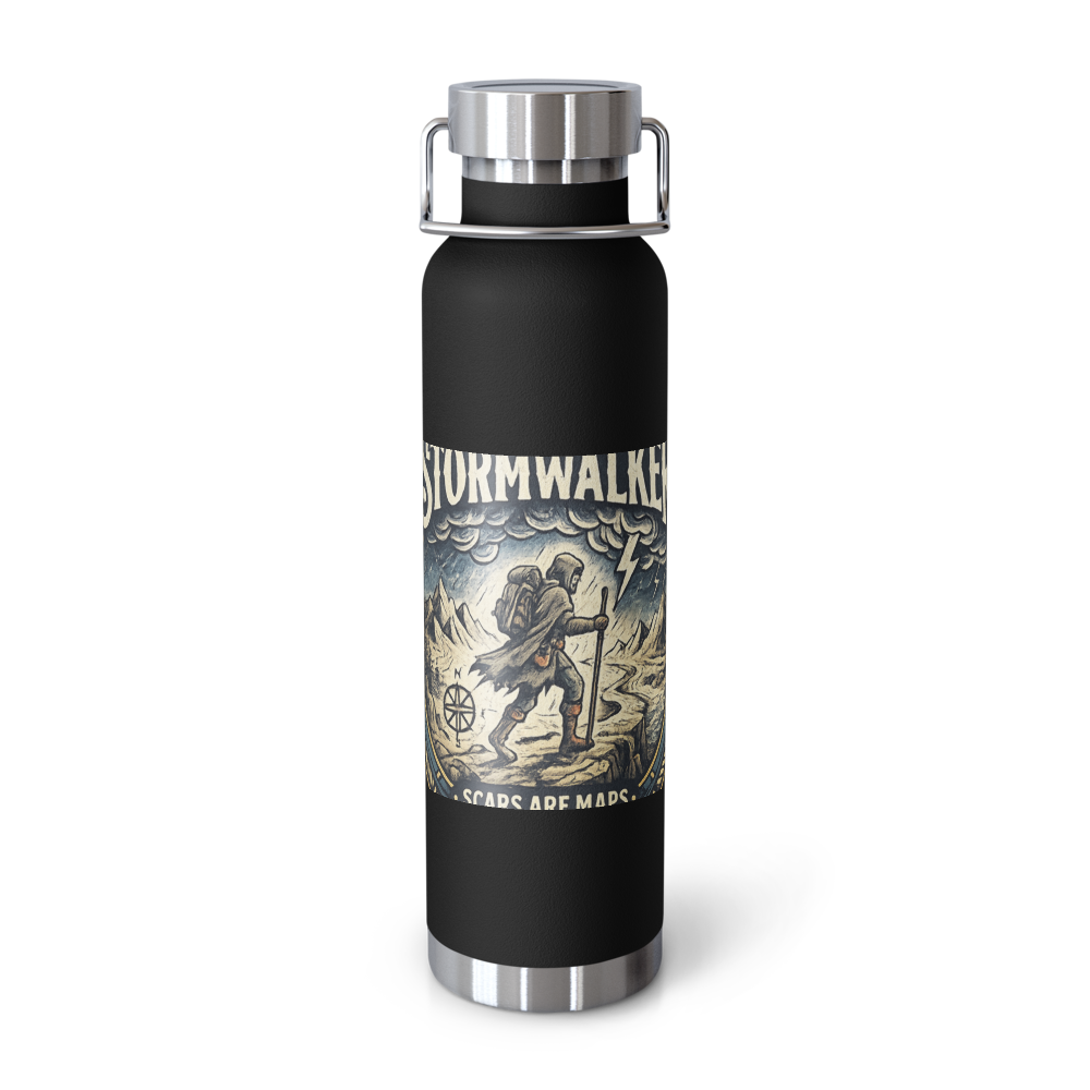 Stormwalker Scars medallion Copper Water Bottle — Front
