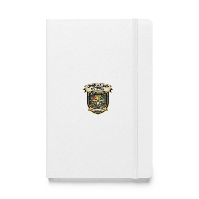 Stormwalker Outpost WOWU compass badge Hardcover Notebook