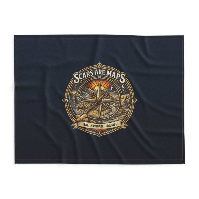 Stormwalker Outpost | Stormwalker ScarsAreMaps medallion | Lightweight Summer Blanket