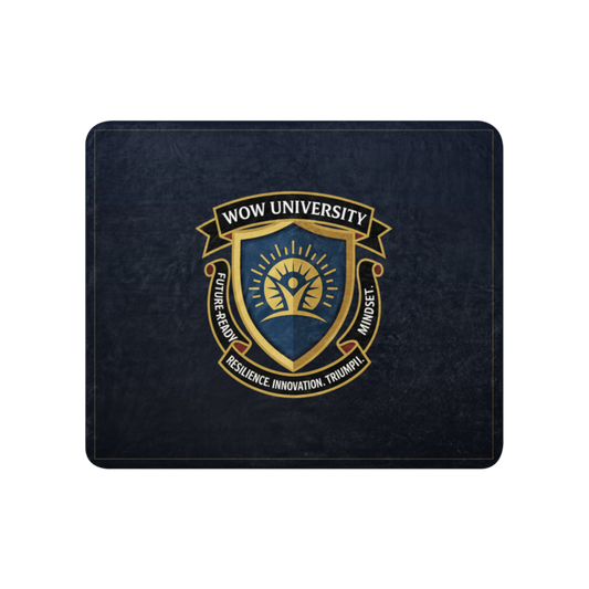WOW University | WOWU FutureReadyMindset badge | Sublimated Sherpa Blanket