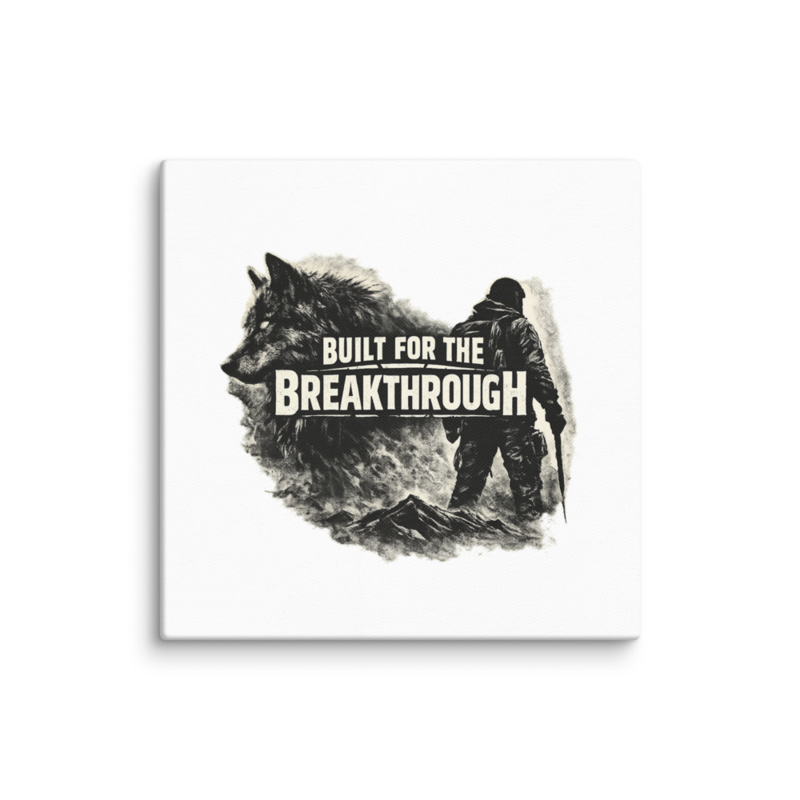 Stormwalker BuiltForBreakthrough silhouette Canvas Print