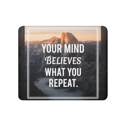 WOW | Your Mind Believes What You Repeat | Sublimated Sherpa Blanket