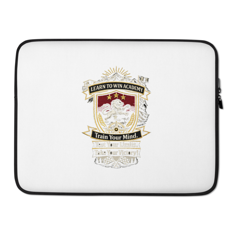 Learn To Win Academy | LTW Shield logo | Laptop Sleeve