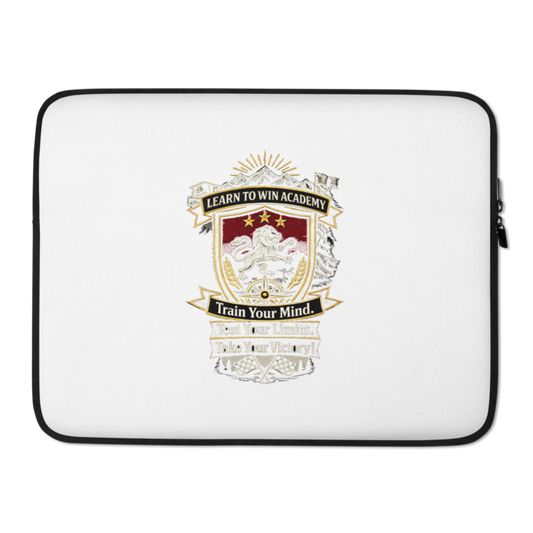Learn To Win Academy | LTW Shield logo | Laptop Sleeve