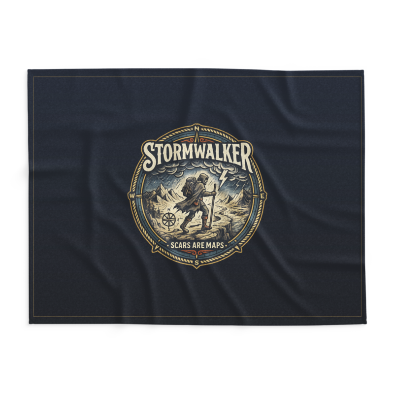 Stormwalker Outpost | Stormwalker Scars medallion | Lightweight Summer Blanket