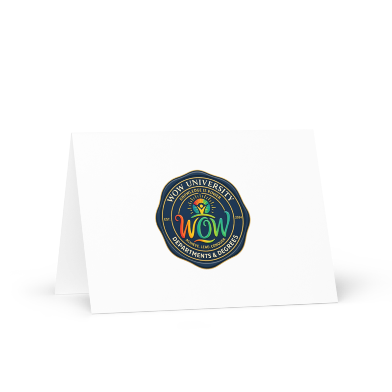 WOW University | WOWU DepartmentsDegrees medallion | Greeting Card