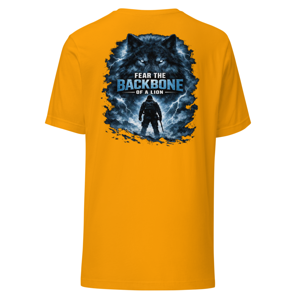 Stormwalker Outpost — Compass Badge Tee — Back (Gold)