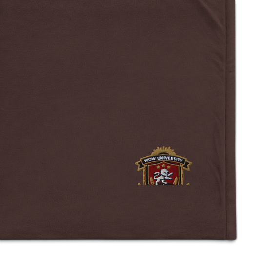 WOW University — Visionary Leadership — Embroidered Sherpa Blanket