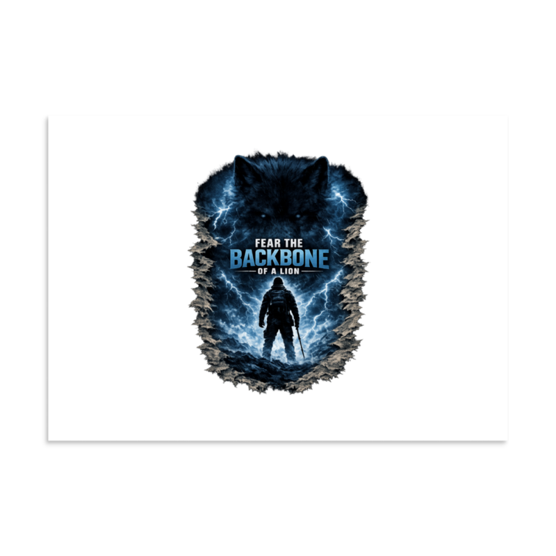 Stormwalker BackboneLion torn expedition Matte Poster