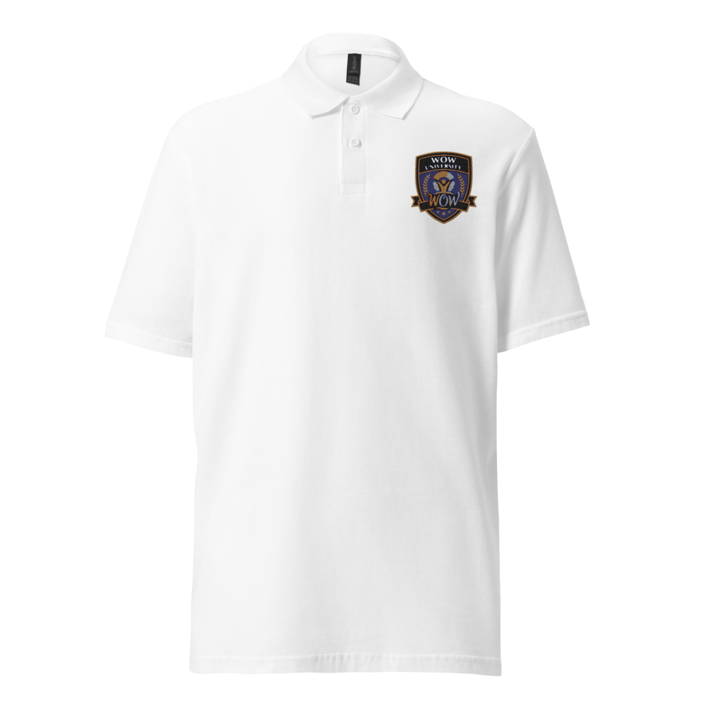 WOW University Shield — Embroidered Polo
