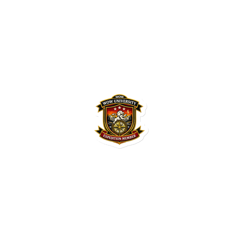 WOWU ExpeditionMember badge Die-Cut Magnet
