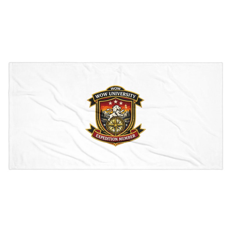 WOW University | WOWU ExpeditionMember badge | Beach Towel