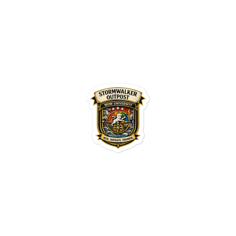 Stormwalker Outpost badge Kiss-Cut Stickers