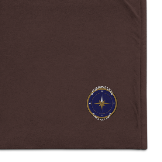Stormwalker Compass — Embroidered Sherpa Blanket