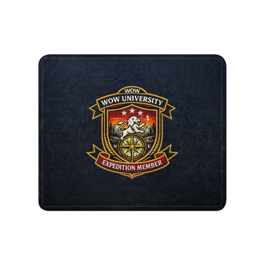WOW University | WOWU ExpeditionMember badge | Sublimated Sherpa Blanket