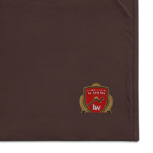 Learn To Win Academy — Embroidered Sherpa Blanket