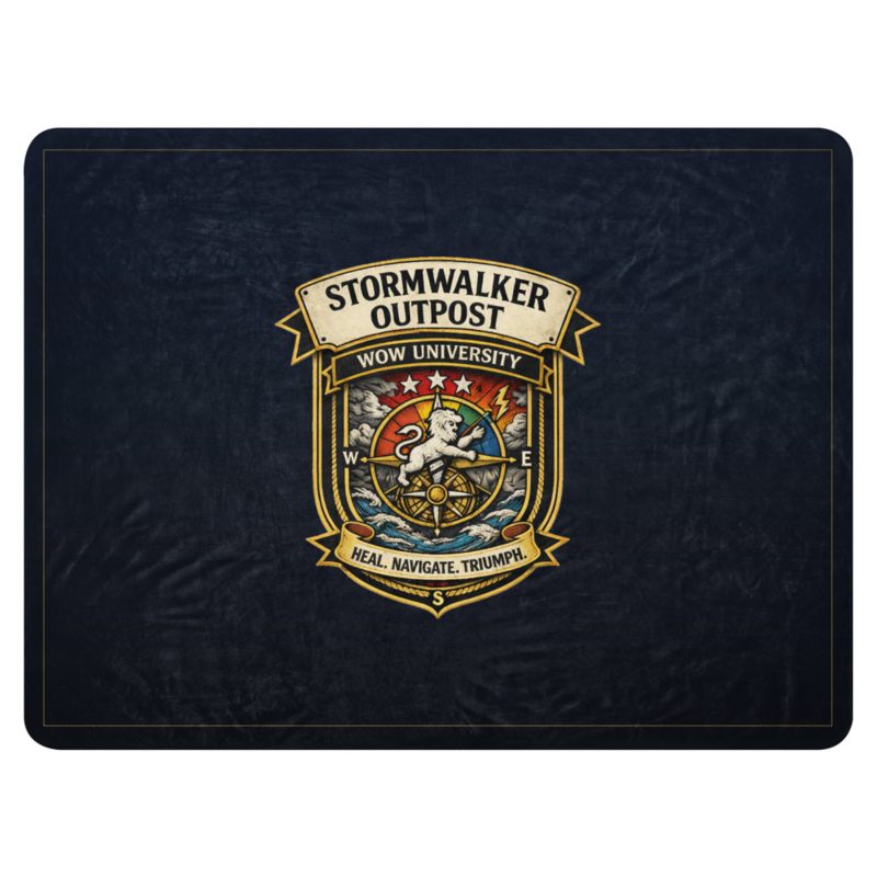 Stormwalker Outpost | Stormwalker Outpost badge | Sublimated Sherpa Blanket