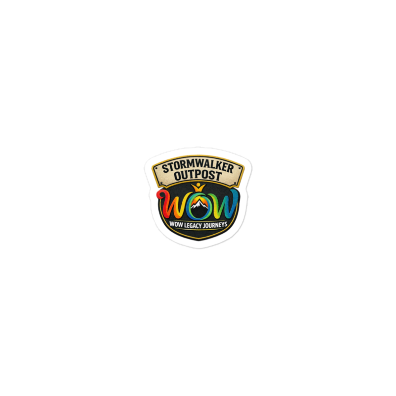Stormwalker Outpost WOW logo Kiss-Cut Stickers