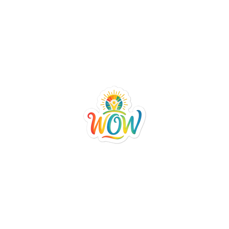 WOW Core logo Kiss-Cut Stickers
