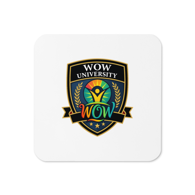 WOWU Core badge Cork Coaster