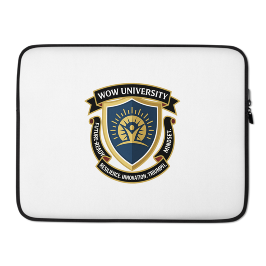 WOW University | WOWU FutureReadyMindset badge | Laptop Sleeve