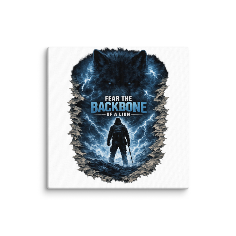 Stormwalker BackboneLion torn expedition Canvas Print