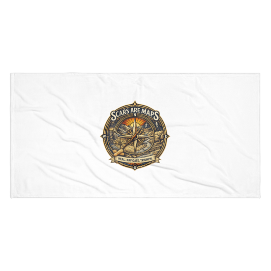 Stormwalker Outpost | Stormwalker ScarsAreMaps medallion | Beach Towel