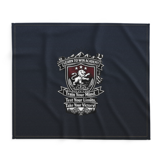 Learn To Win Academy | LTW TrainYourMind badge | Lightweight Summer Blanket