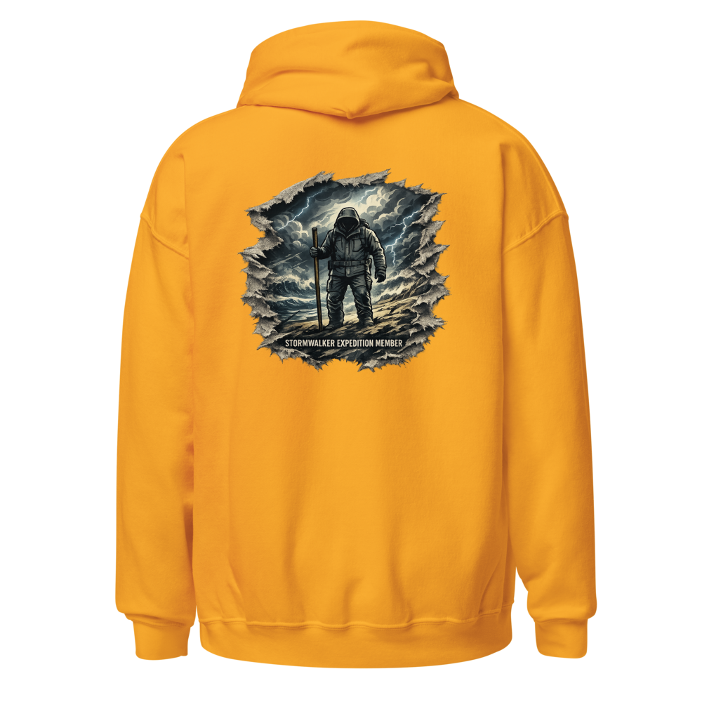 Stormwalker Outpost — Outpost Medallion Hoodie — Back (Gold)